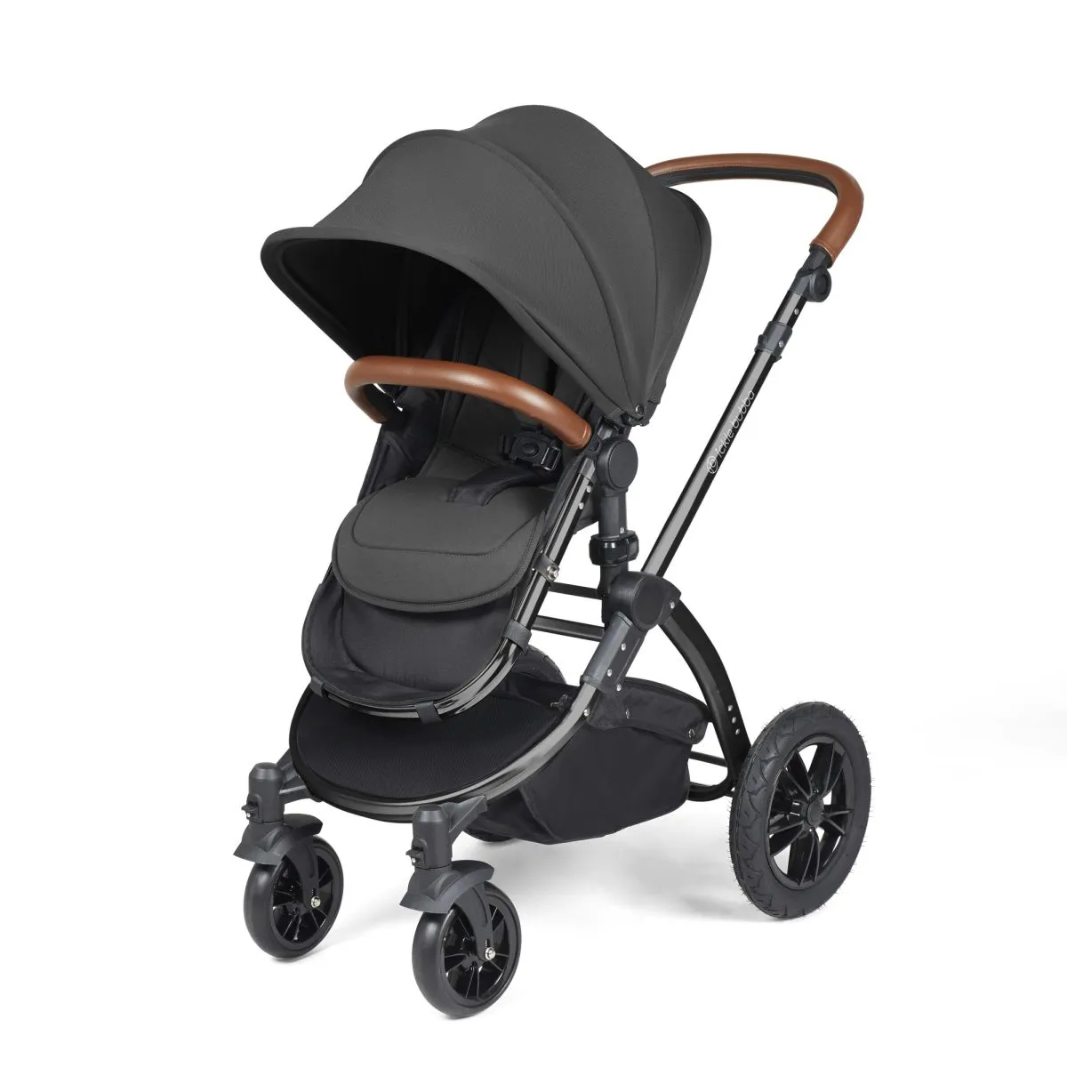 Ickle Bubba Stomp Luxe 3in1 Travel System and ISOFIX Base- Charcoal Grey - Image 15