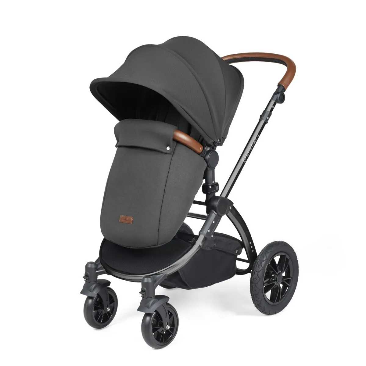 Ickle Bubba Stomp Luxe 3in1 Travel System and ISOFIX Base- Charcoal Grey - Image 19