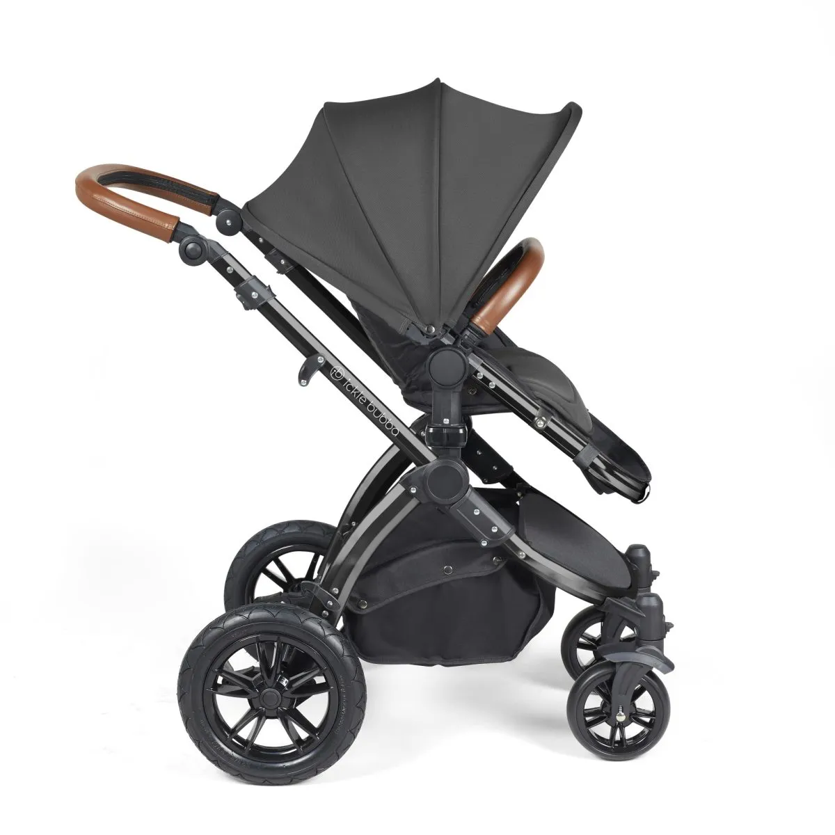 Ickle Bubba Stomp Luxe 3in1 Travel System and ISOFIX Base- Charcoal Grey - Image 16
