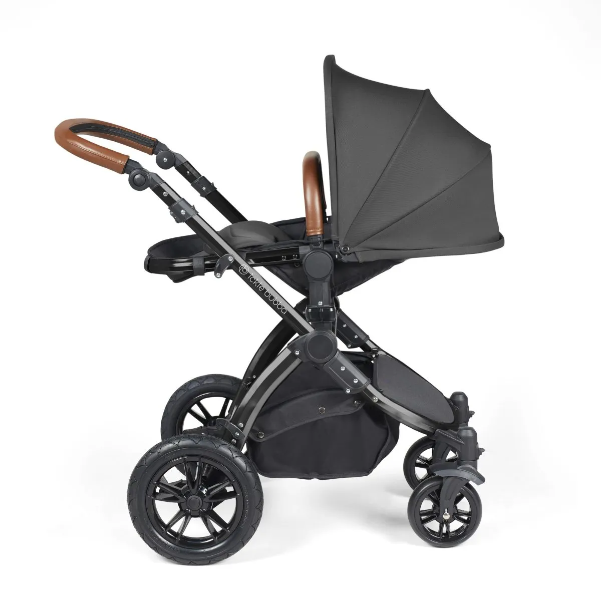 Ickle Bubba Stomp Luxe 3in1 Travel System and ISOFIX Base- Charcoal Grey - Image 17