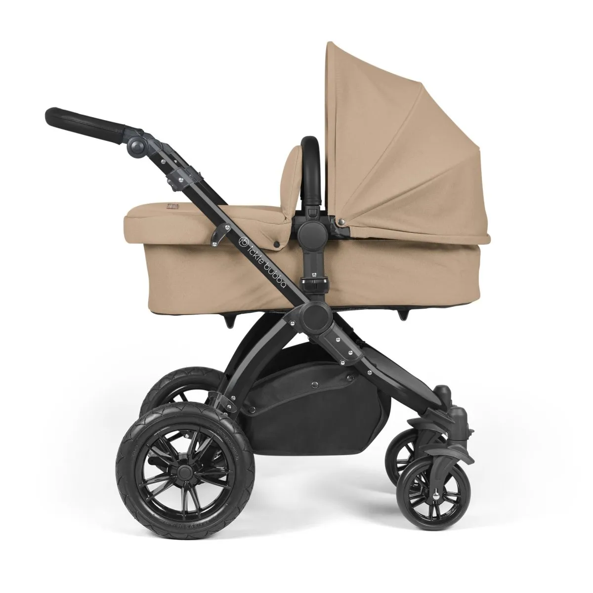 Ickle Bubba Stomp Luxe 3in1 Travel System and ISOFIX Base - Desert - Image 3