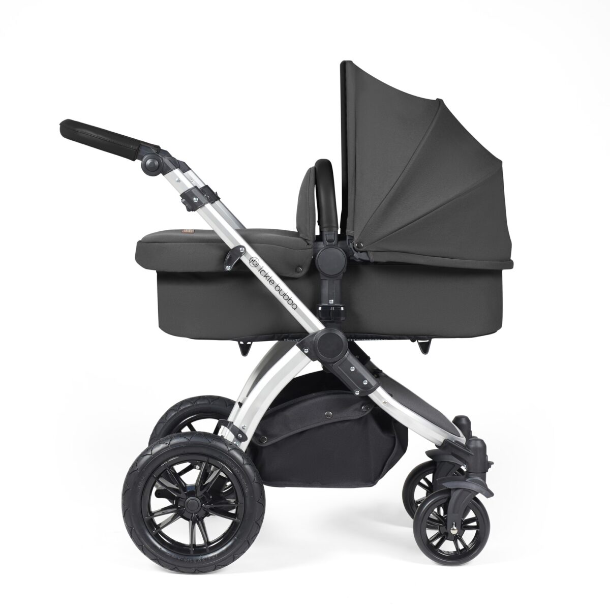 Ickle Bubba Stomp Luxe 3in1 Travel System and ISOFIX Base- Charcoal Grey - Image 21