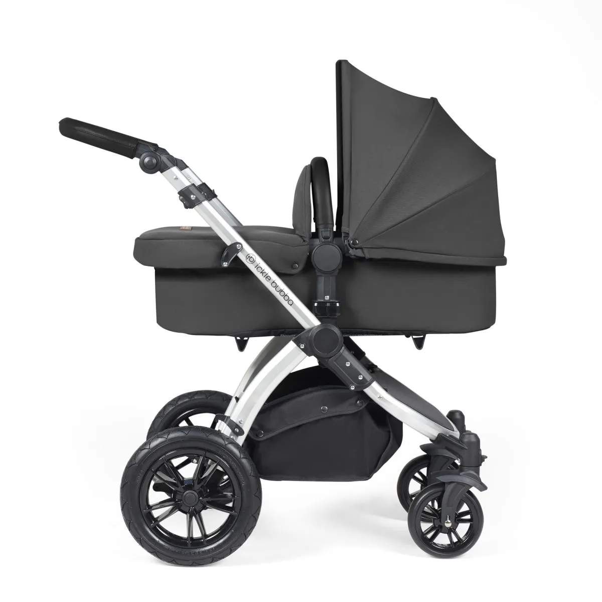 Ickle Bubba Stomp Luxe 3in1 Travel System and ISOFIX Base- Charcoal Grey - Image 21