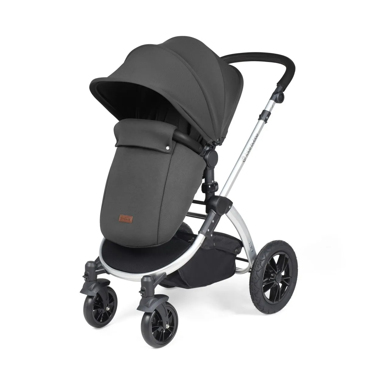 Ickle Bubba Stomp Luxe 3in1 Travel System and ISOFIX Base- Charcoal Grey - Image 24