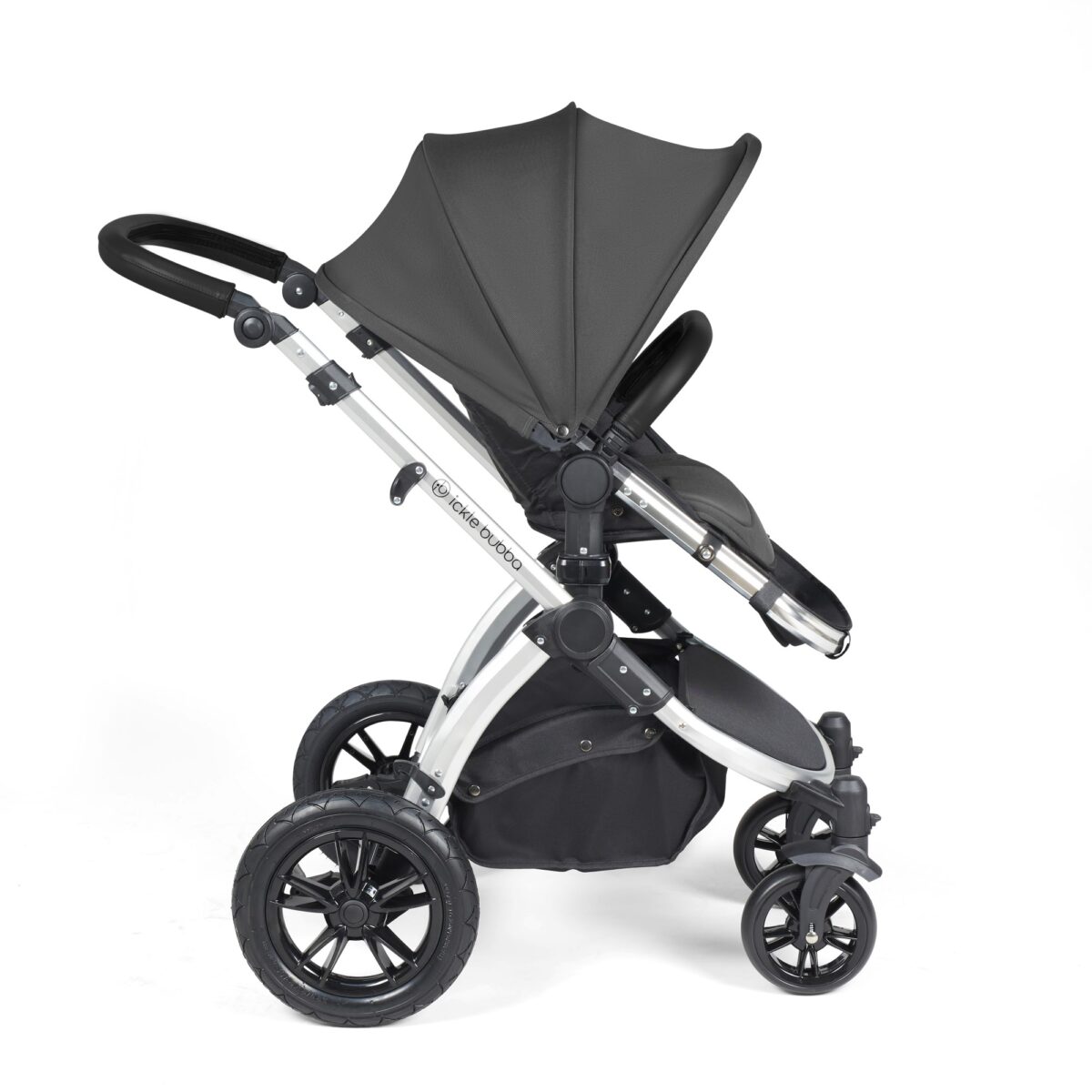 Ickle Bubba Stomp Luxe 3in1 Travel System and ISOFIX Base- Charcoal Grey - Image 25
