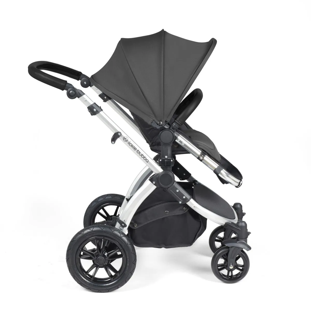 Ickle Bubba Stomp Luxe 3in1 Travel System and ISOFIX Base- Charcoal Grey - Image 25