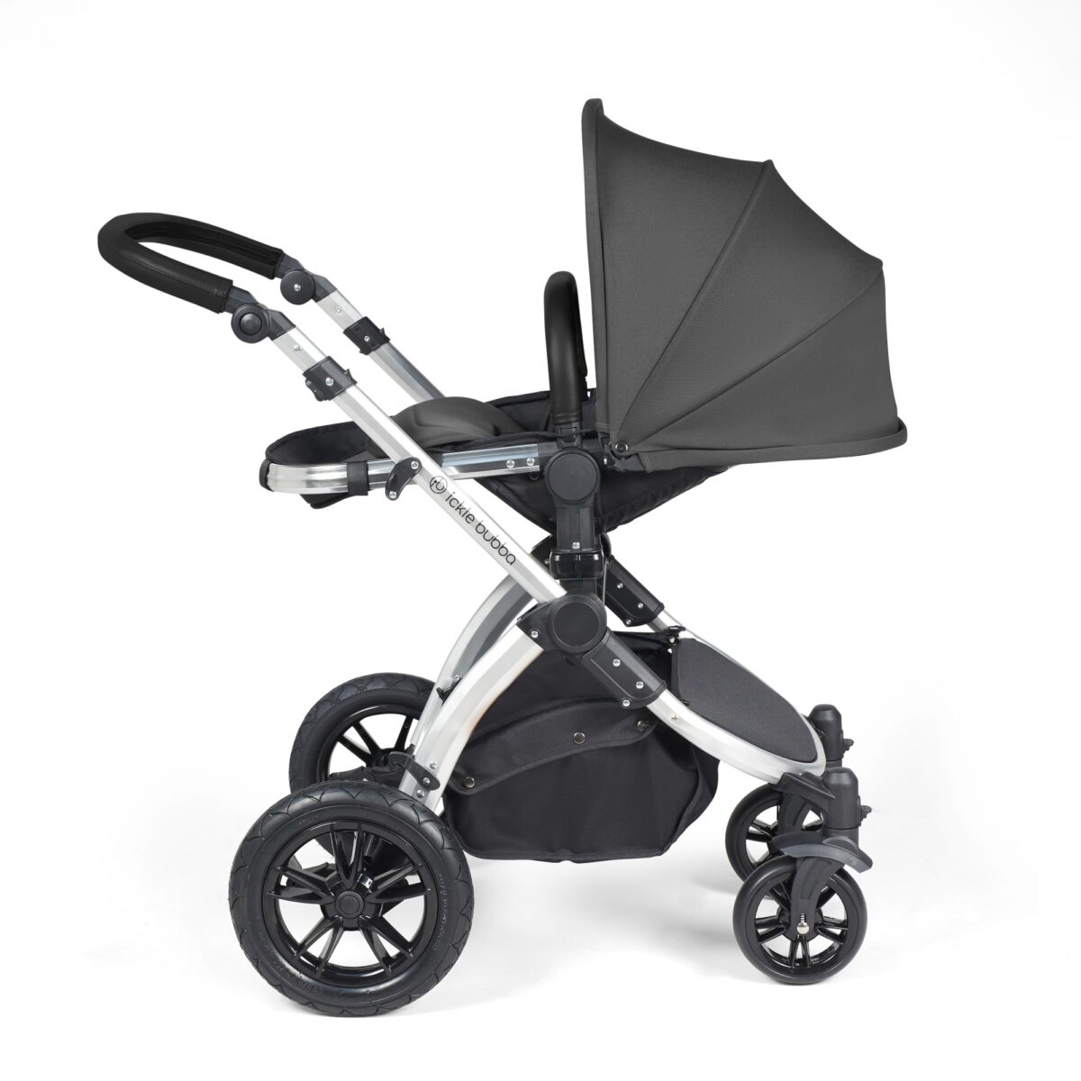 Ickle Bubba Stomp Luxe 3in1 Travel System and ISOFIX Base- Charcoal Grey - Image 26