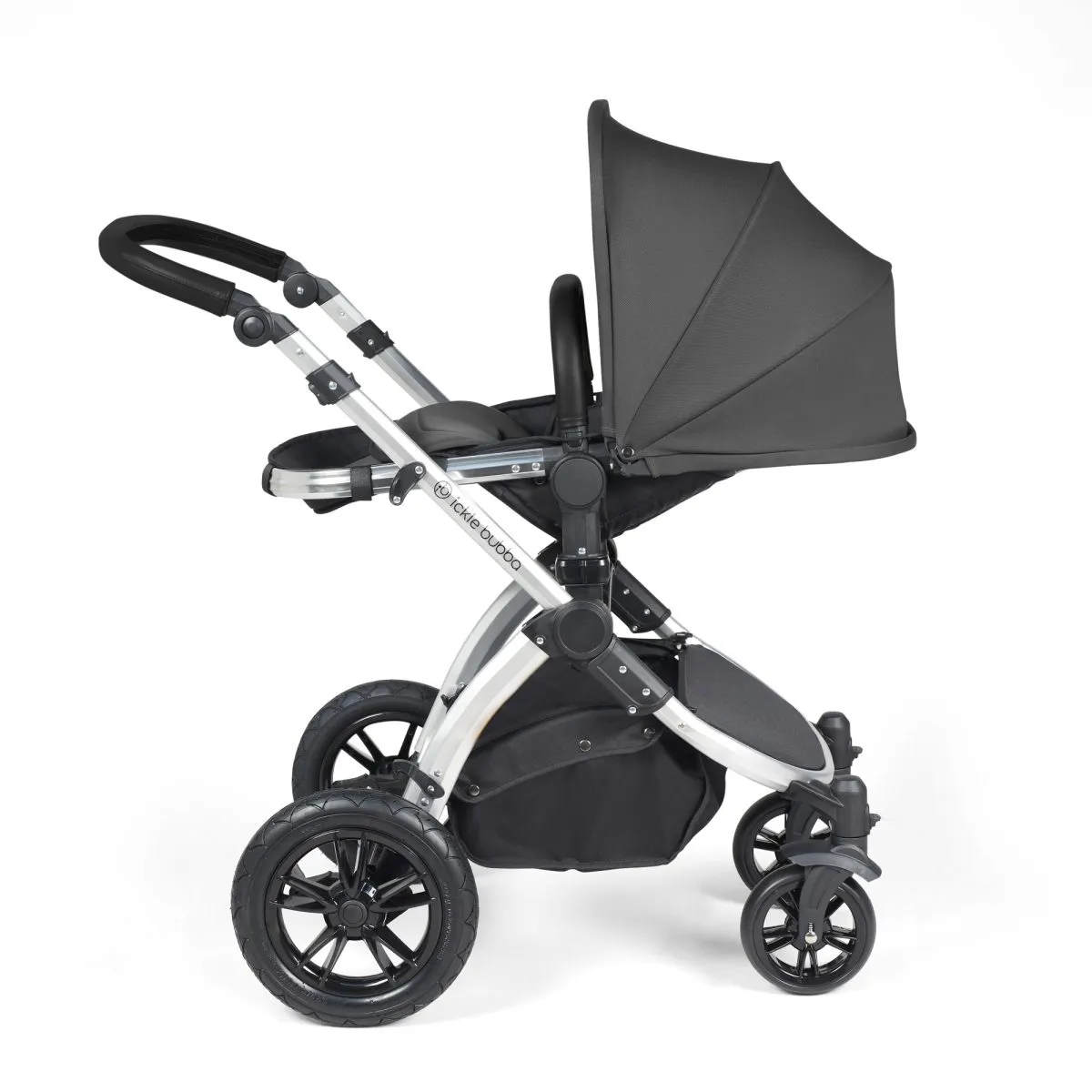 Ickle Bubba Stomp Luxe 3in1 Travel System and ISOFIX Base- Charcoal Grey - Image 26