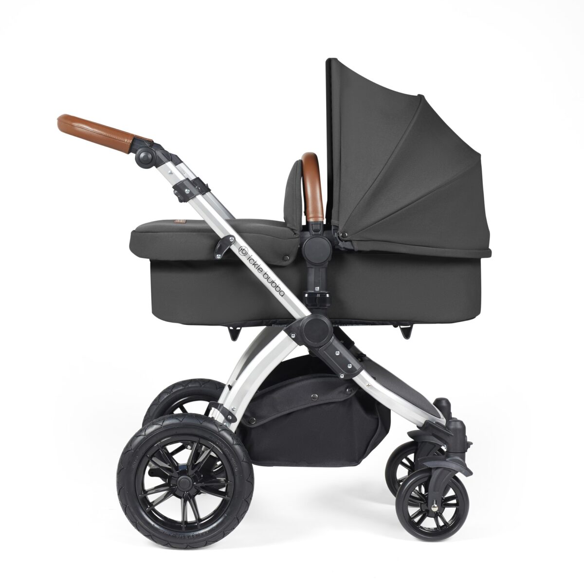 Ickle Bubba Stomp Luxe 3in1 Travel System and ISOFIX Base- Charcoal Grey - Image 29