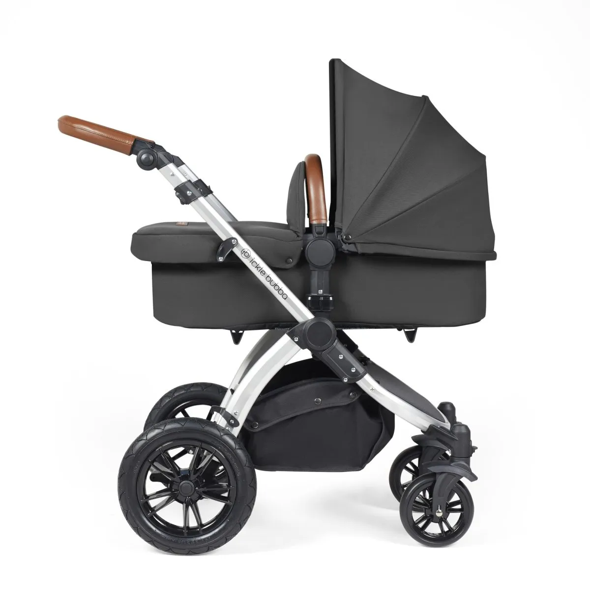 Ickle Bubba Stomp Luxe 3in1 Travel System and ISOFIX Base- Charcoal Grey - Image 29