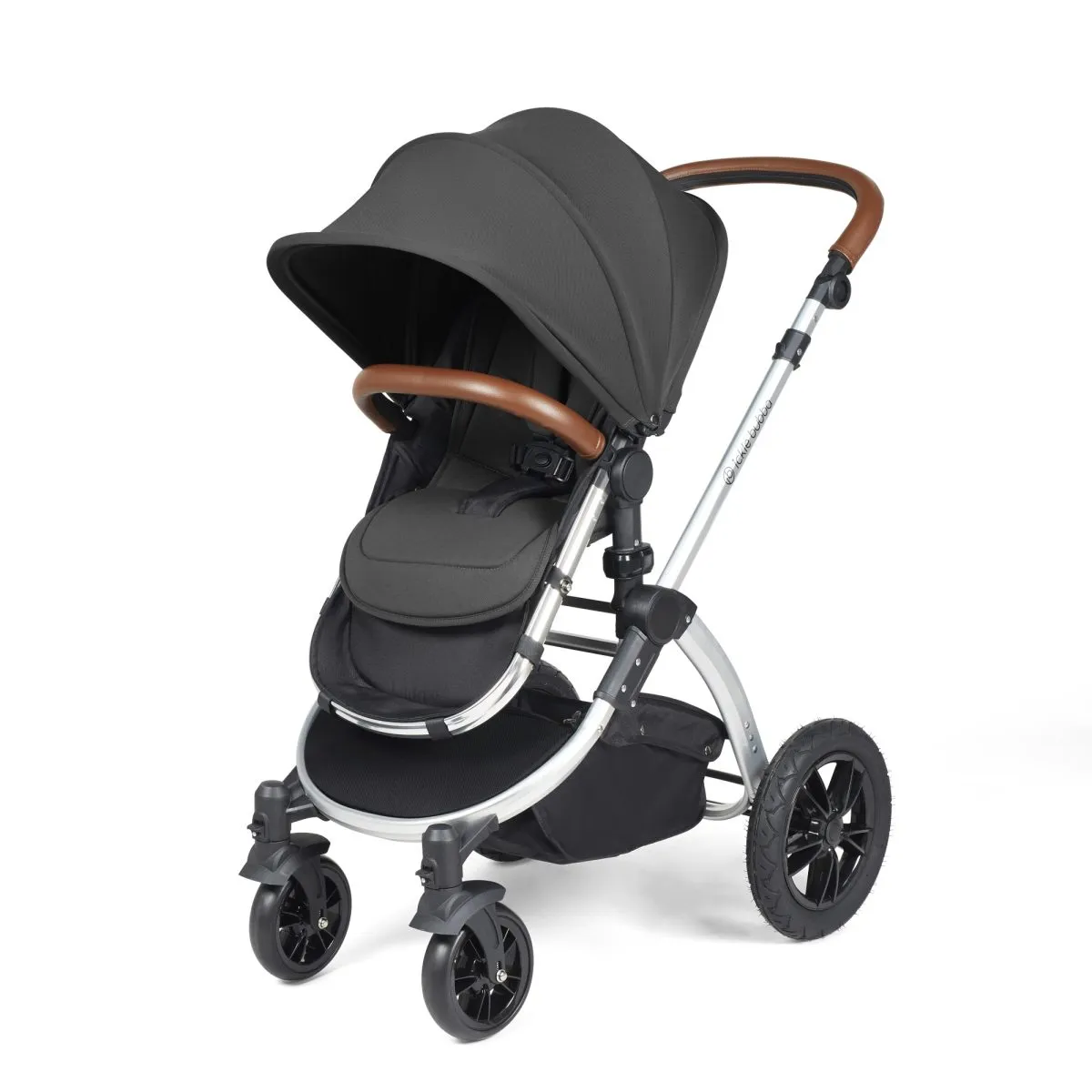 Ickle Bubba Stomp Luxe 3in1 Travel System and ISOFIX Base- Charcoal Grey - Image 31