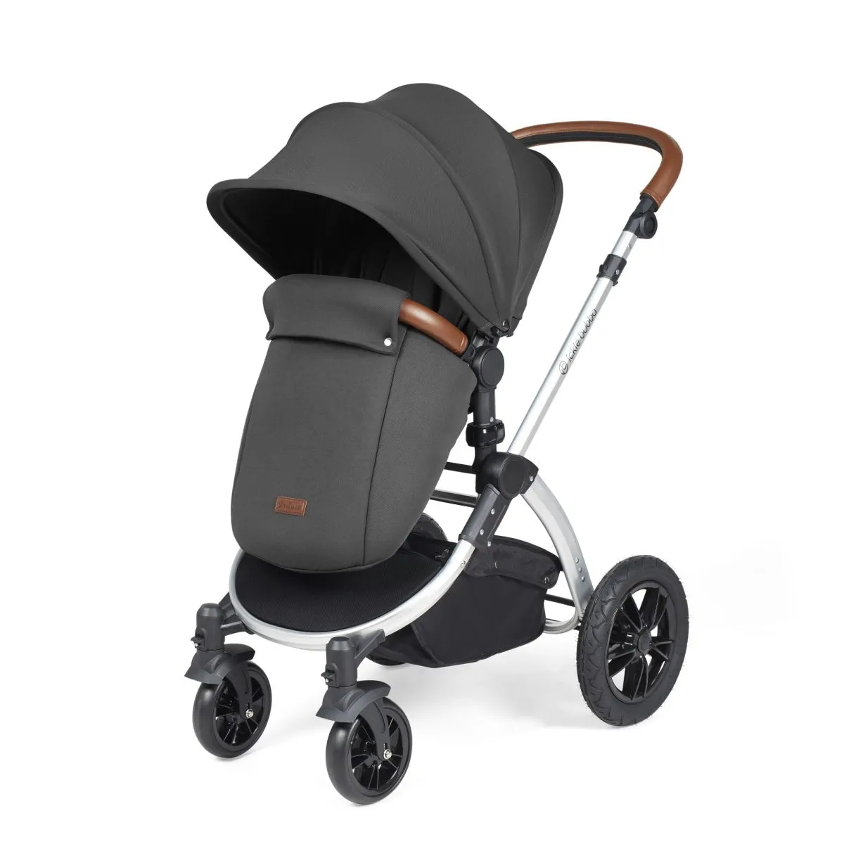 Ickle Bubba Stomp Luxe 3in1 Travel System and ISOFIX Base- Charcoal Grey - Image 32