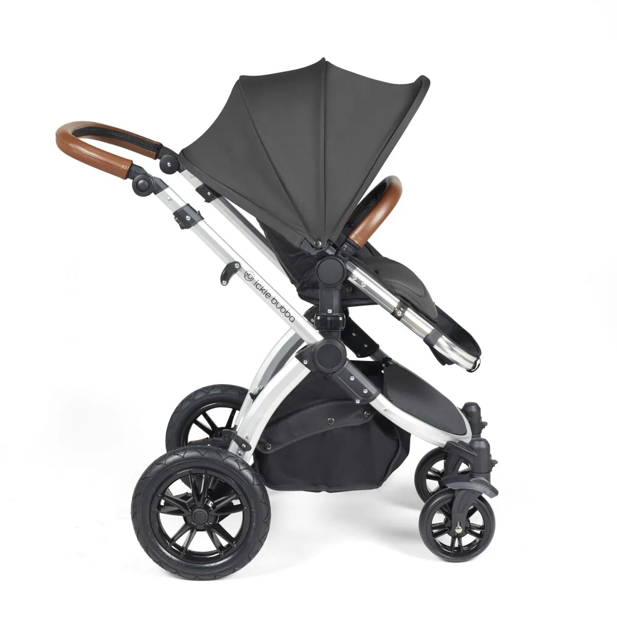 Ickle Bubba Stomp Luxe 3in1 Travel System and ISOFIX Base- Charcoal Grey - Image 33