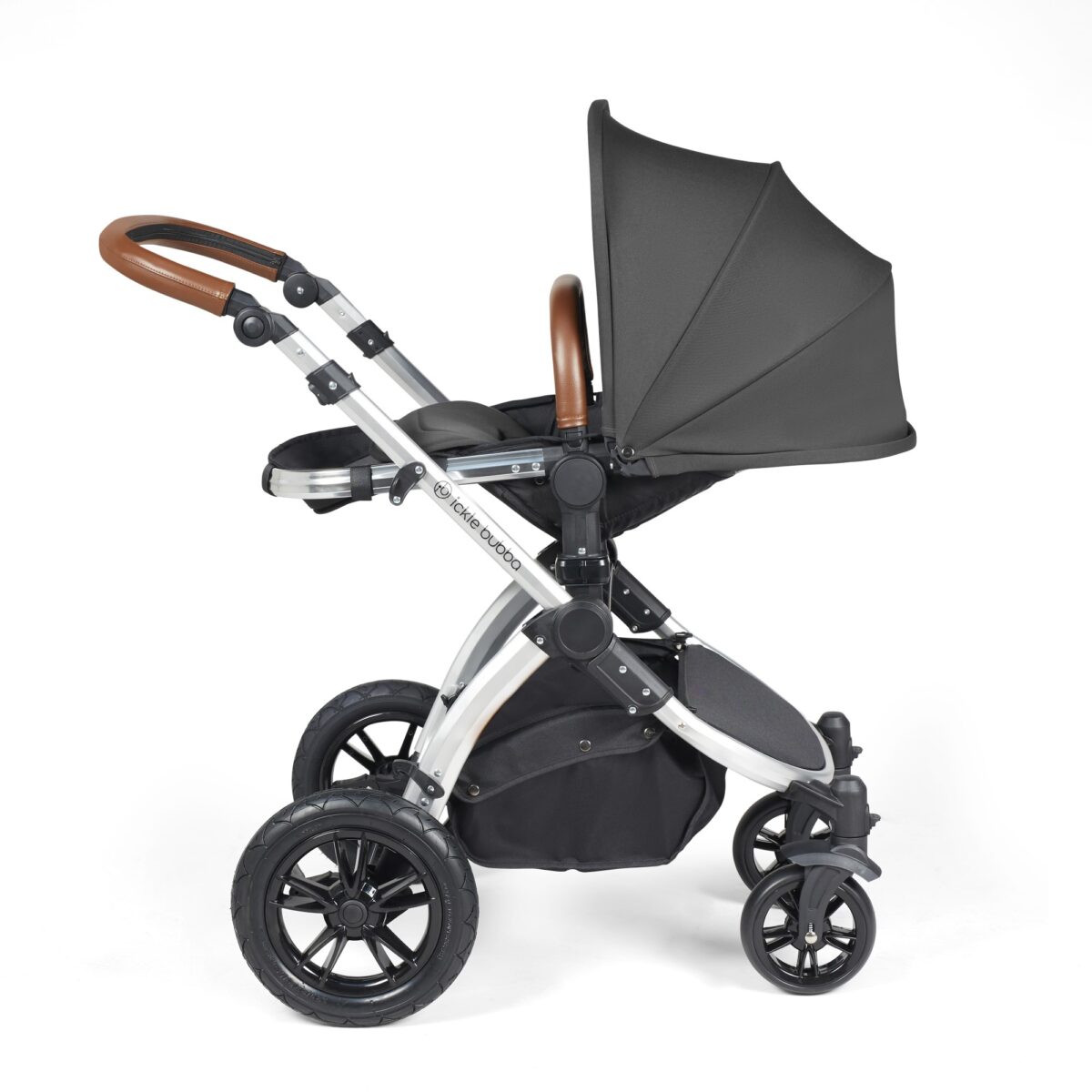 Ickle Bubba Stomp Luxe 3in1 Travel System and ISOFIX Base- Charcoal Grey - Image 34