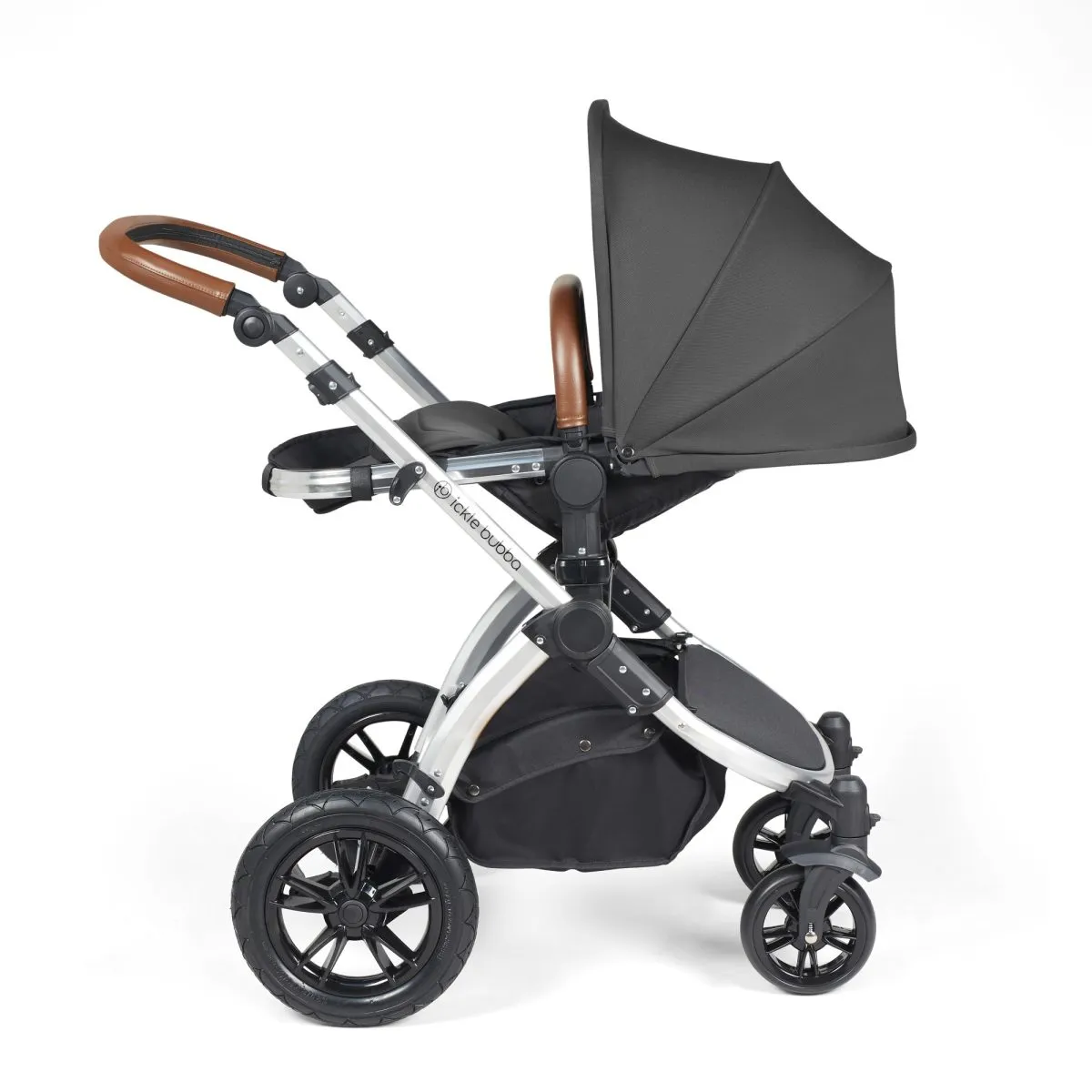 Ickle Bubba Stomp Luxe 3in1 Travel System and ISOFIX Base- Charcoal Grey - Image 34