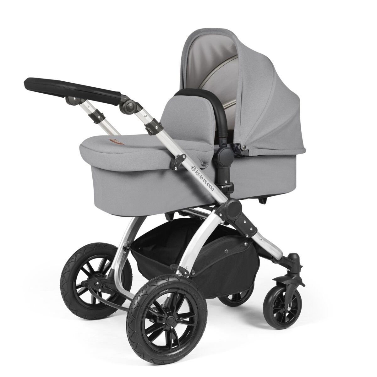 Ickle Bubba Stomp Luxe 3in1 Travel System and ISOFIX Base - Pearl Grey - Image 16