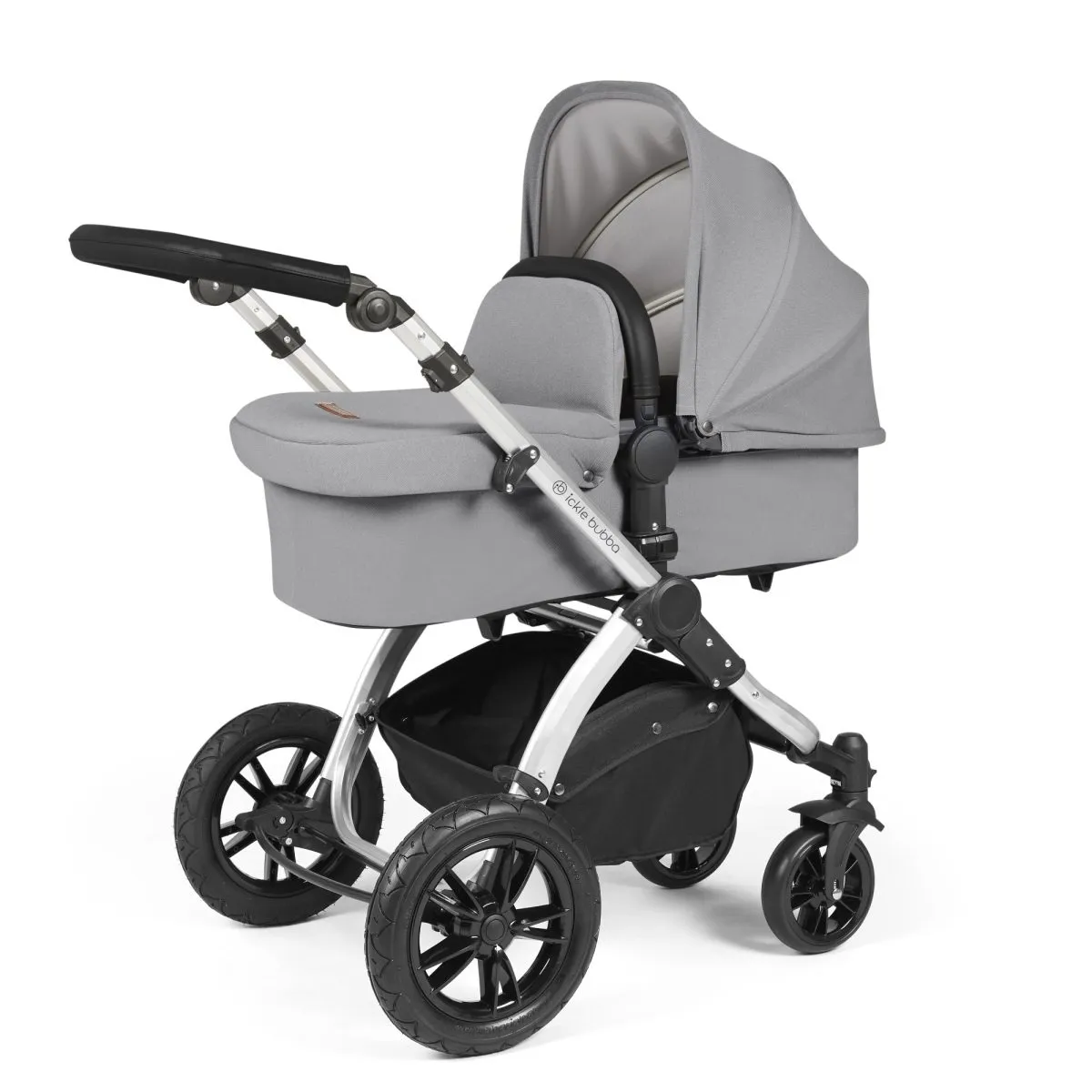 Ickle Bubba Stomp Luxe 3in1 Travel System and ISOFIX Base - Pearl Grey - Image 16