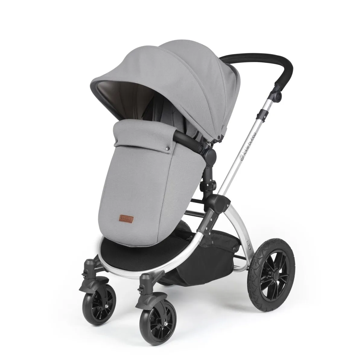Ickle Bubba Stomp Luxe 3in1 Travel System and ISOFIX Base - Pearl Grey - Image 13