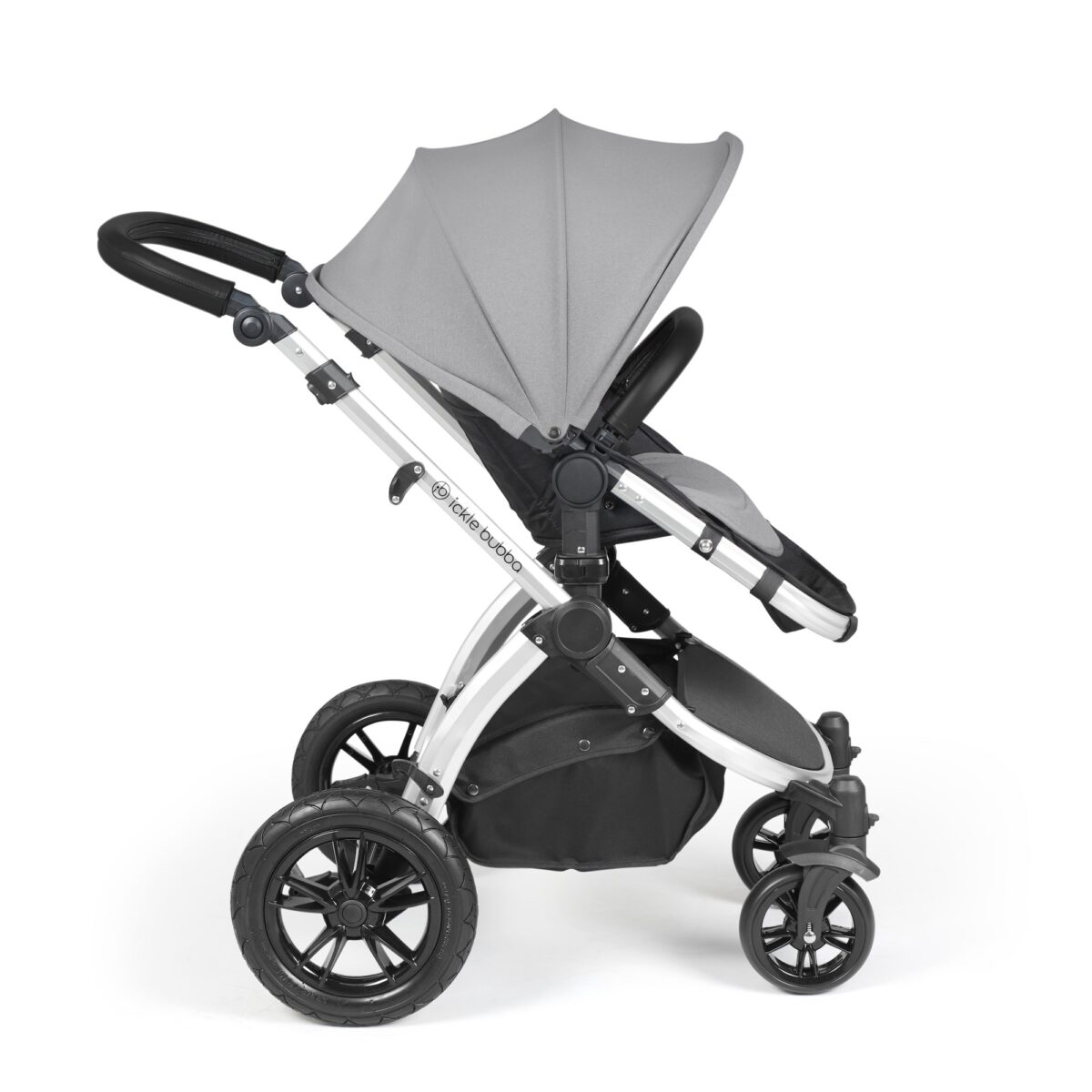 Ickle Bubba Stomp Luxe 3in1 Travel System and ISOFIX Base - Pearl Grey - Image 10