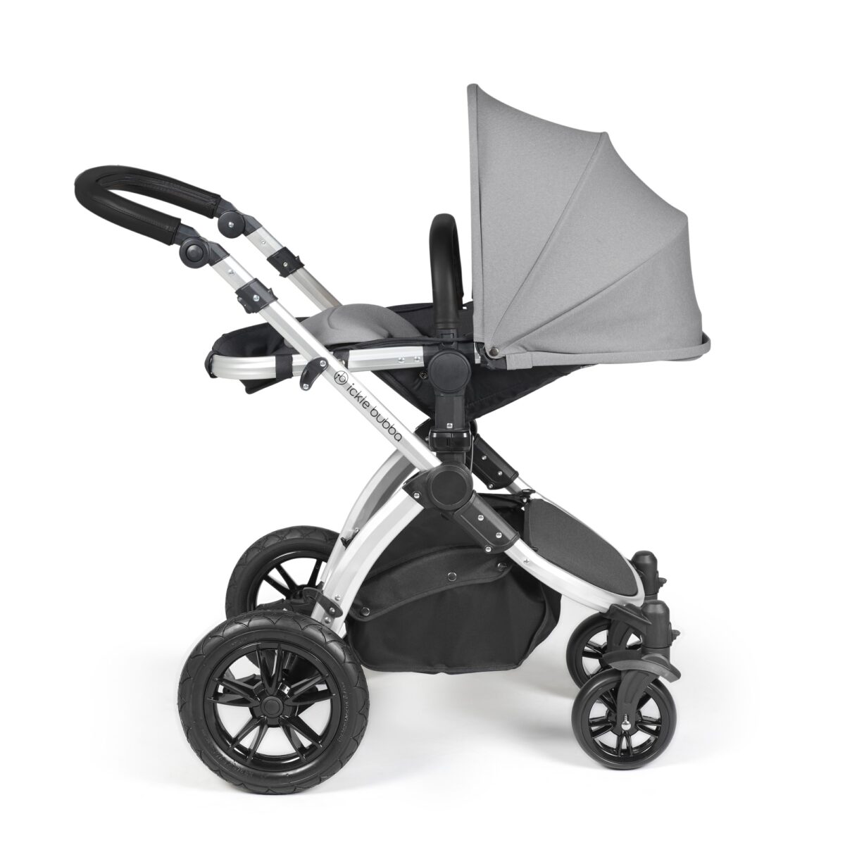 Ickle Bubba Stomp Luxe 3in1 Travel System and ISOFIX Base - Pearl Grey - Image 11
