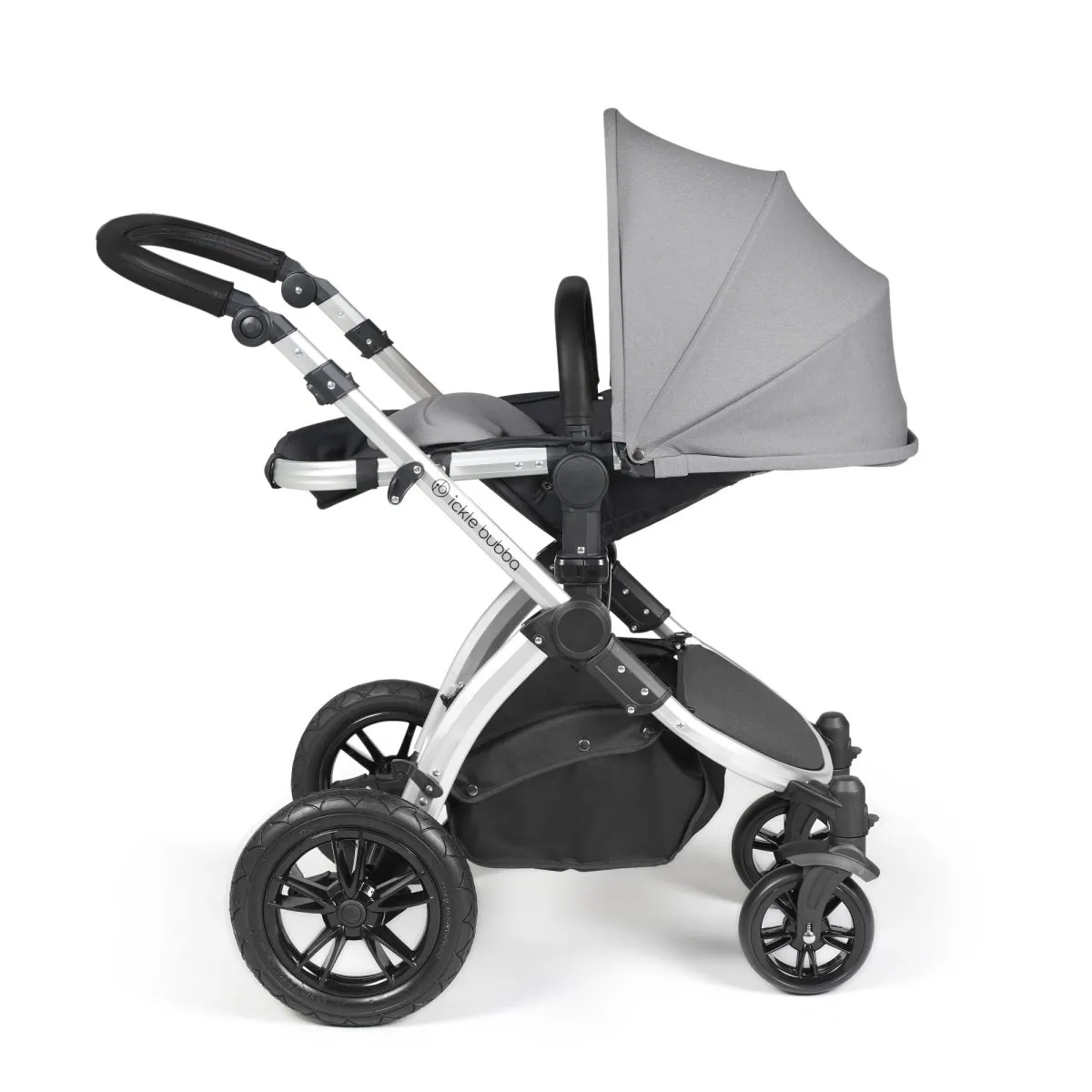 Ickle Bubba Stomp Luxe 3in1 Travel System and ISOFIX Base - Pearl Grey - Image 11