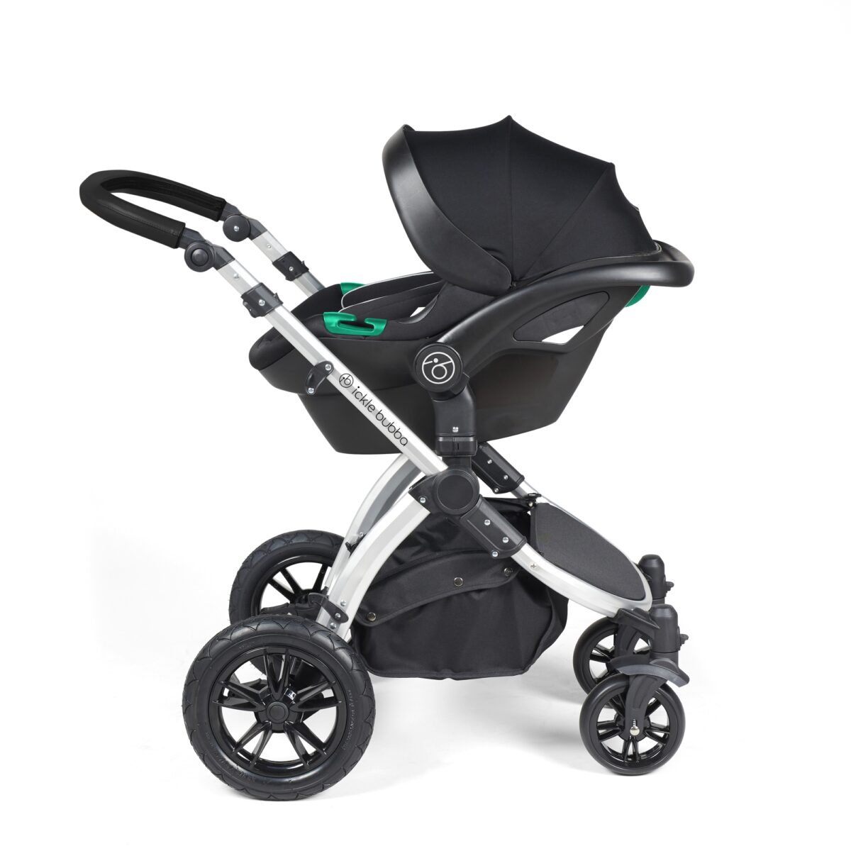 Ickle Bubba Stomp Luxe 3in1 Travel System and ISOFIX Base - Pearl Grey - Image 9