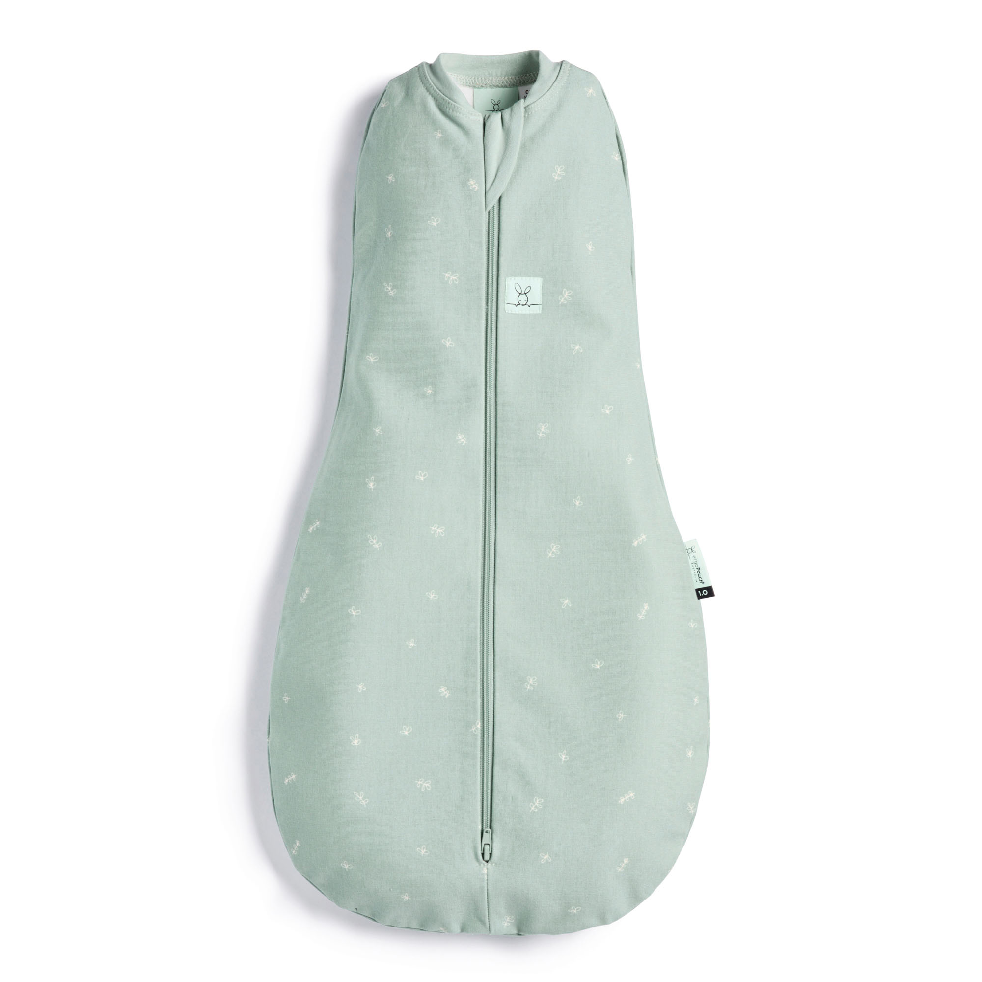ergoPouch Organic All Year Cocoon Swaddle Sleep Bag 1.0 TOG - Sage - 0 - 3 Months from Olivers Baby Care