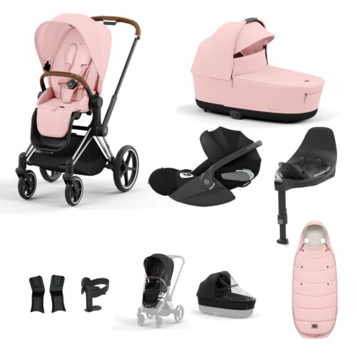 Priam chrome brown frame Peach Pink