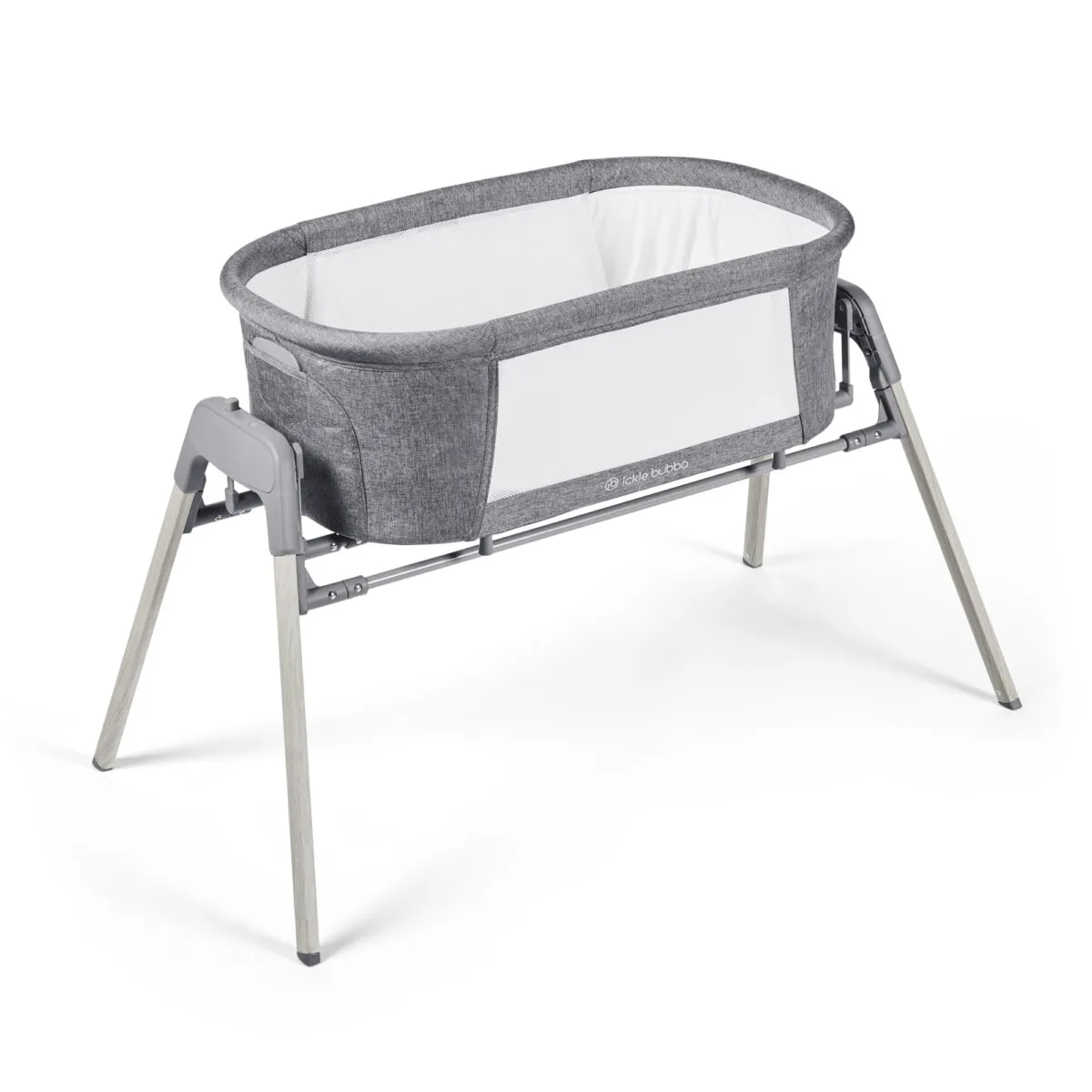Ickle Bubba Drift Gliding Crib - Ash Grey - Image 2