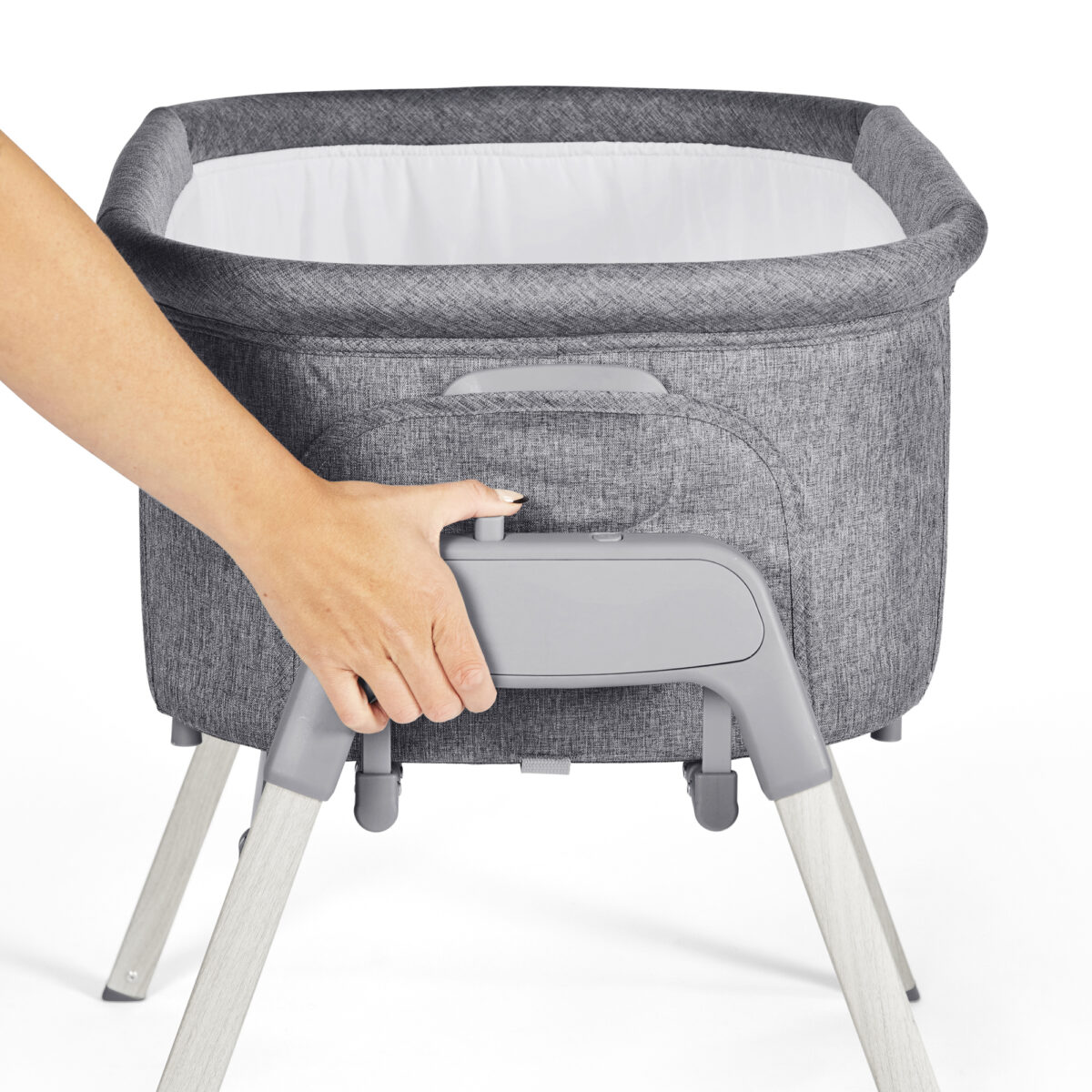 Ickle Bubba Drift Gliding Crib - Ash Grey - Image 5
