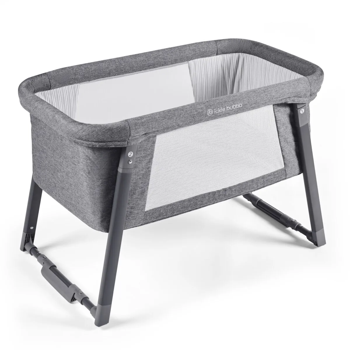 Ickle Bubba Mini Rocker Crib - Space Grey - Image 2