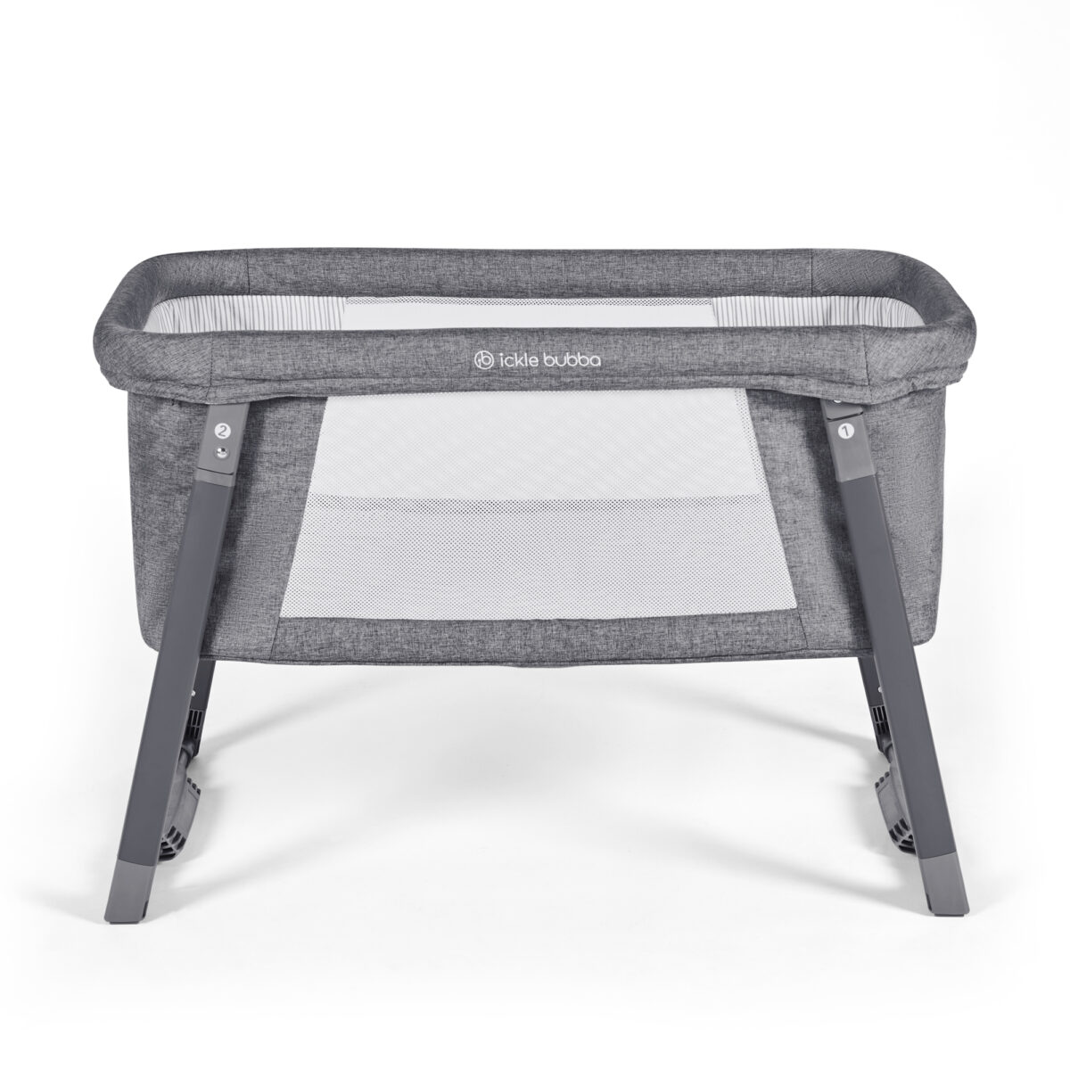 Ickle Bubba Mini Rocker Crib - Space Grey - Image 3