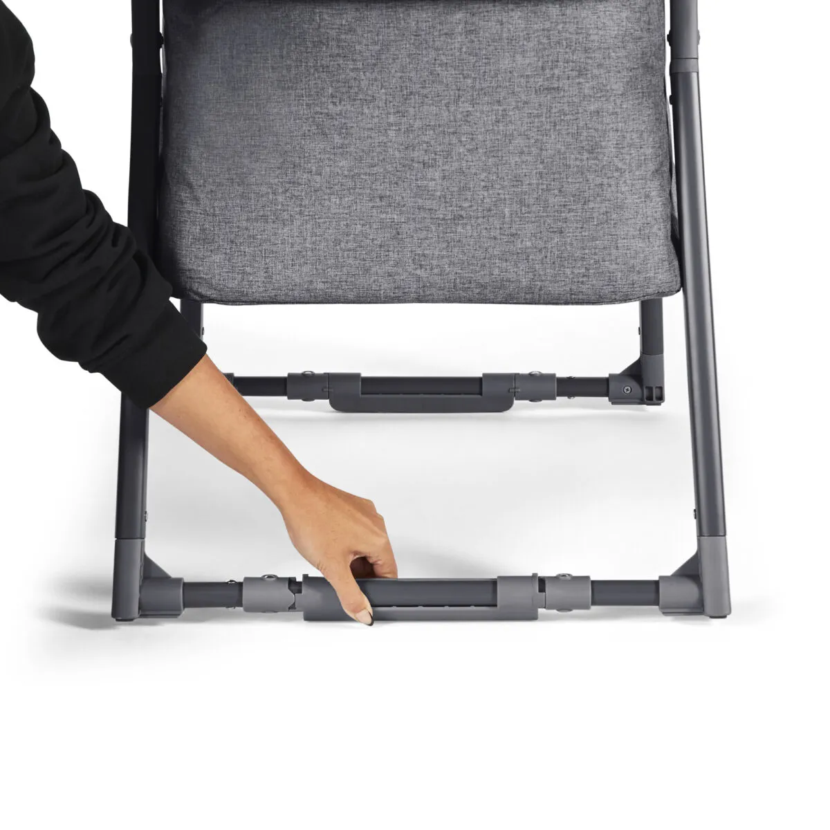 Ickle Bubba Mini Rocker Crib - Space Grey - Image 5