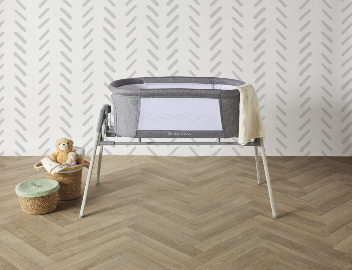Ickle Bubba Drift Gliding Crib - Ash Grey - Image 9