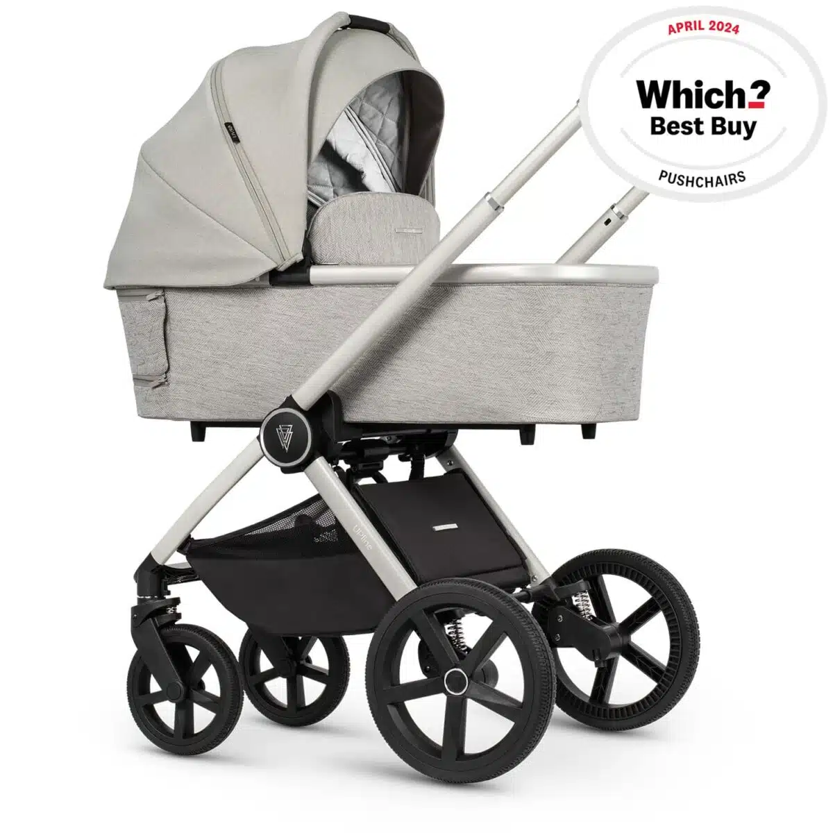 Venicci Upline 3-in-1 Travel System with Car Seat & ISOFIX Base - Moonstone - Image 2