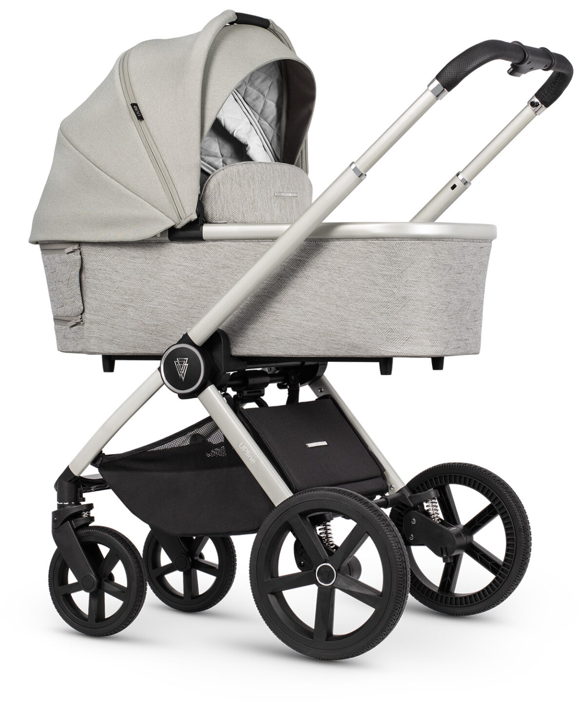 Venicci Upline 3 in 1 Pushchair, Carrycot & Car Seat Travel System Bundle – Moonstone - Image 4