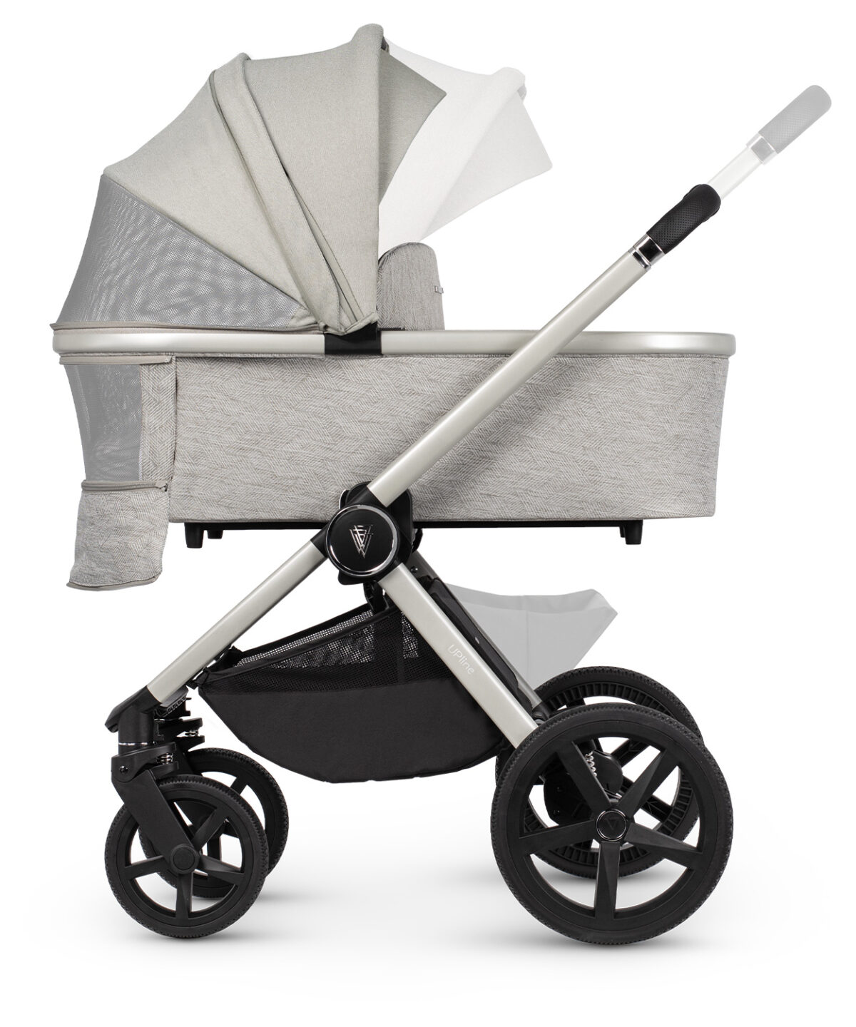 Venicci Upline 3 in 1 Pushchair, Carrycot & Car Seat Travel System Bundle – Moonstone - Image 6