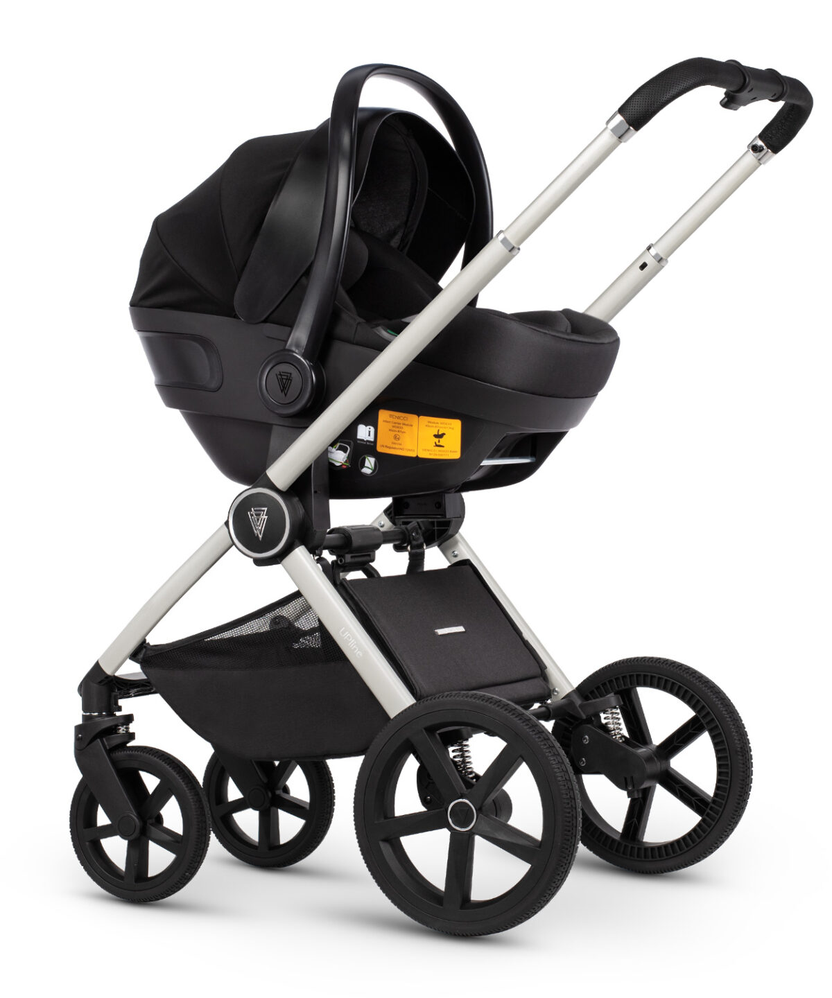 Venicci Upline 3 in 1 Pushchair, Carrycot & Car Seat Travel System Bundle – Moonstone - Image 11