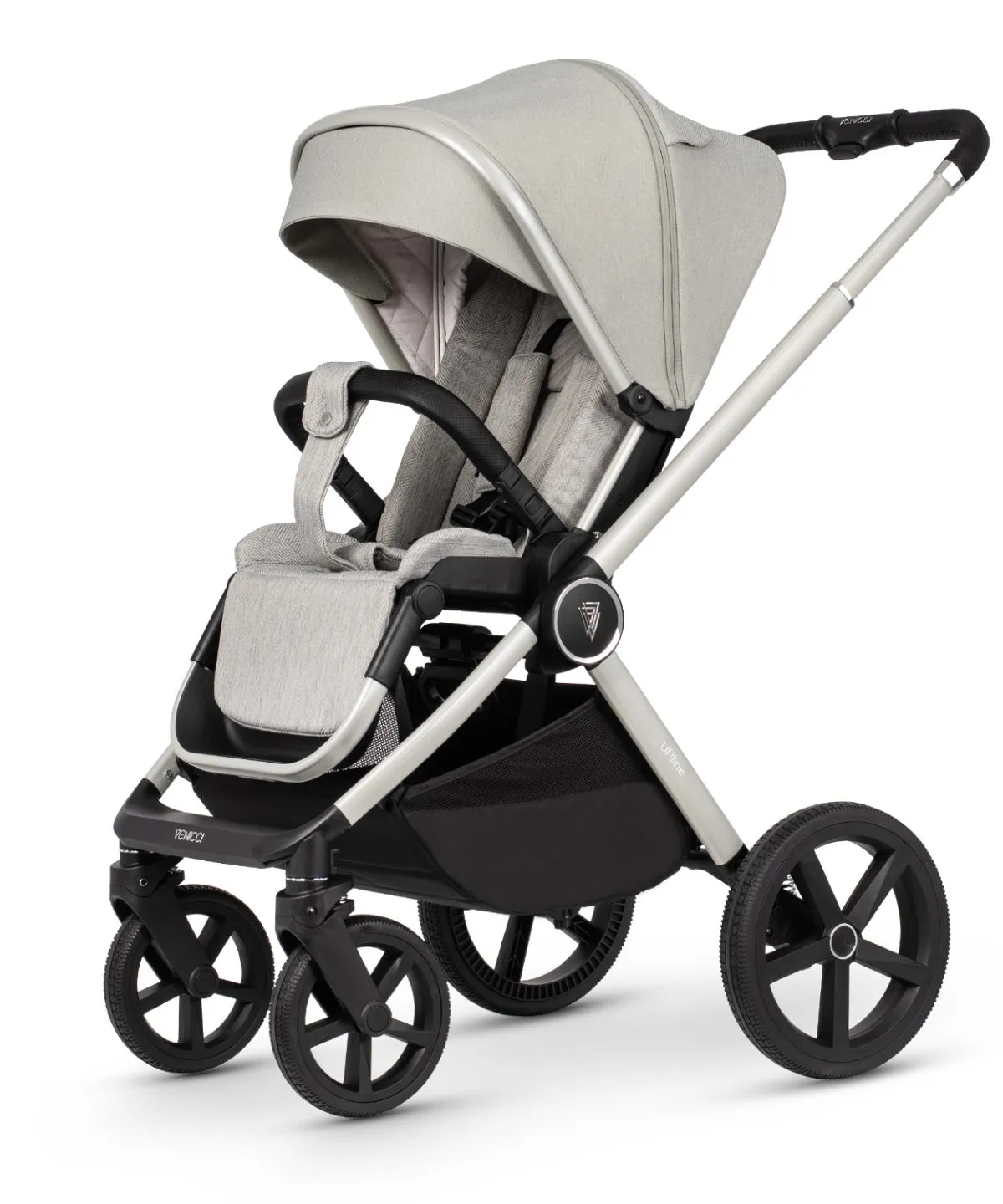 Venicci Upline 3 in 1 Pushchair, Carrycot & Car Seat Travel System Bundle – Moonstone - Image 8