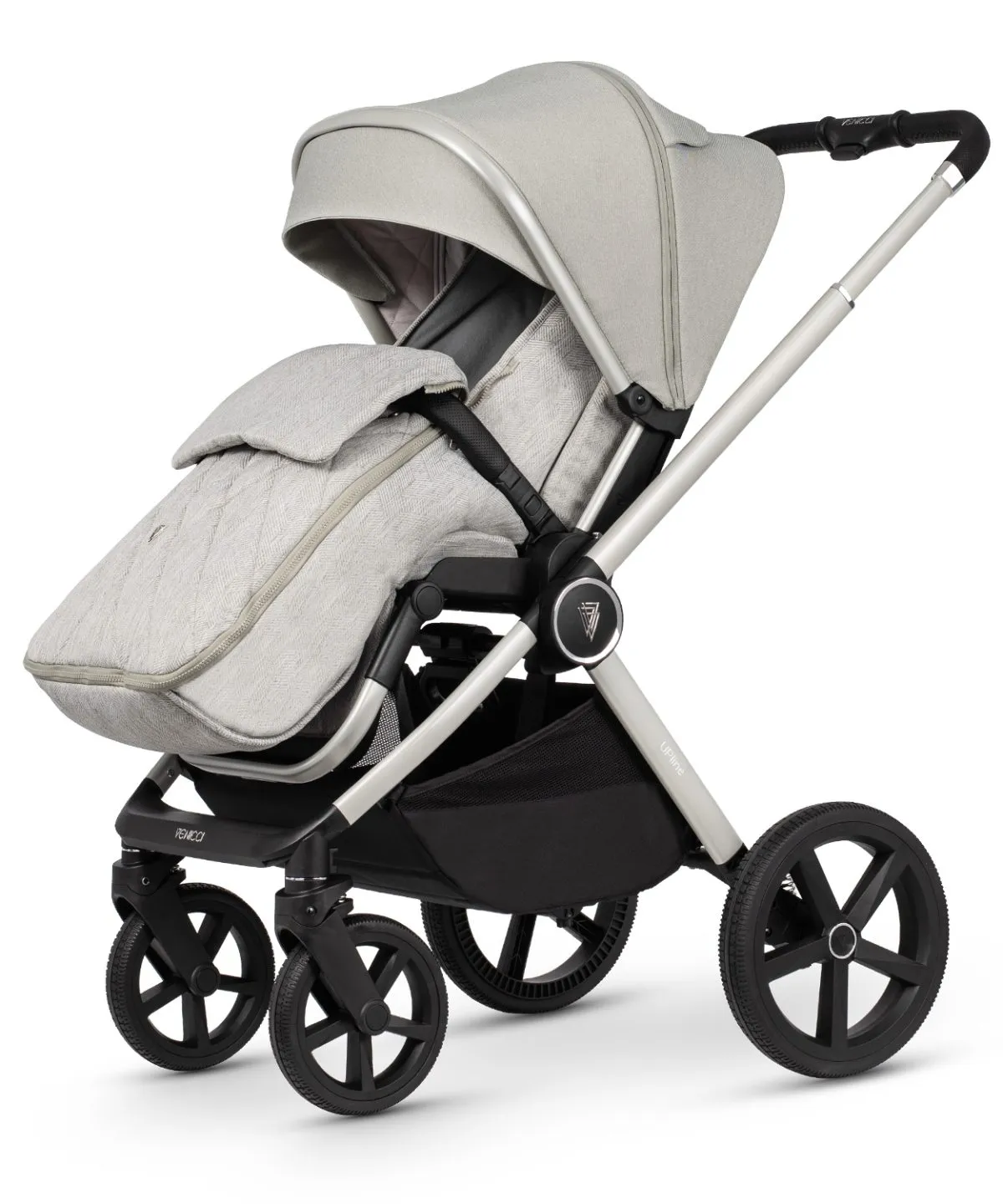 Venicci Upline 3 in 1 Pushchair, Carrycot & Car Seat Travel System Bundle – Moonstone - Image 9
