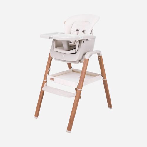 Tutti Bambini Nova Evolutionary Highchair - Ecru & Scandinavian Walnut