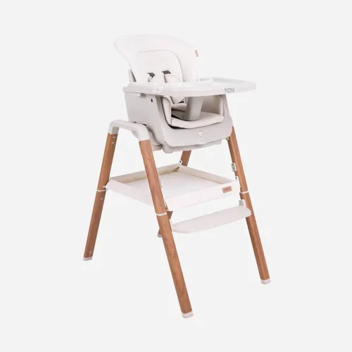 Tutti Bambini Nova Evolutionary Highchair - Ecru & Scandinavian Walnut