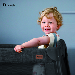 Hauck Play N Relax Center Travel Cot Melange Black Olivers