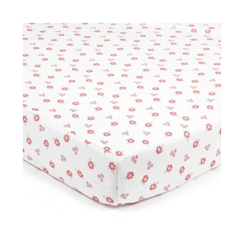 BreathableBaby-Fitted-Cot-Sheet-Twin-Pack-English-Garden-Flowers