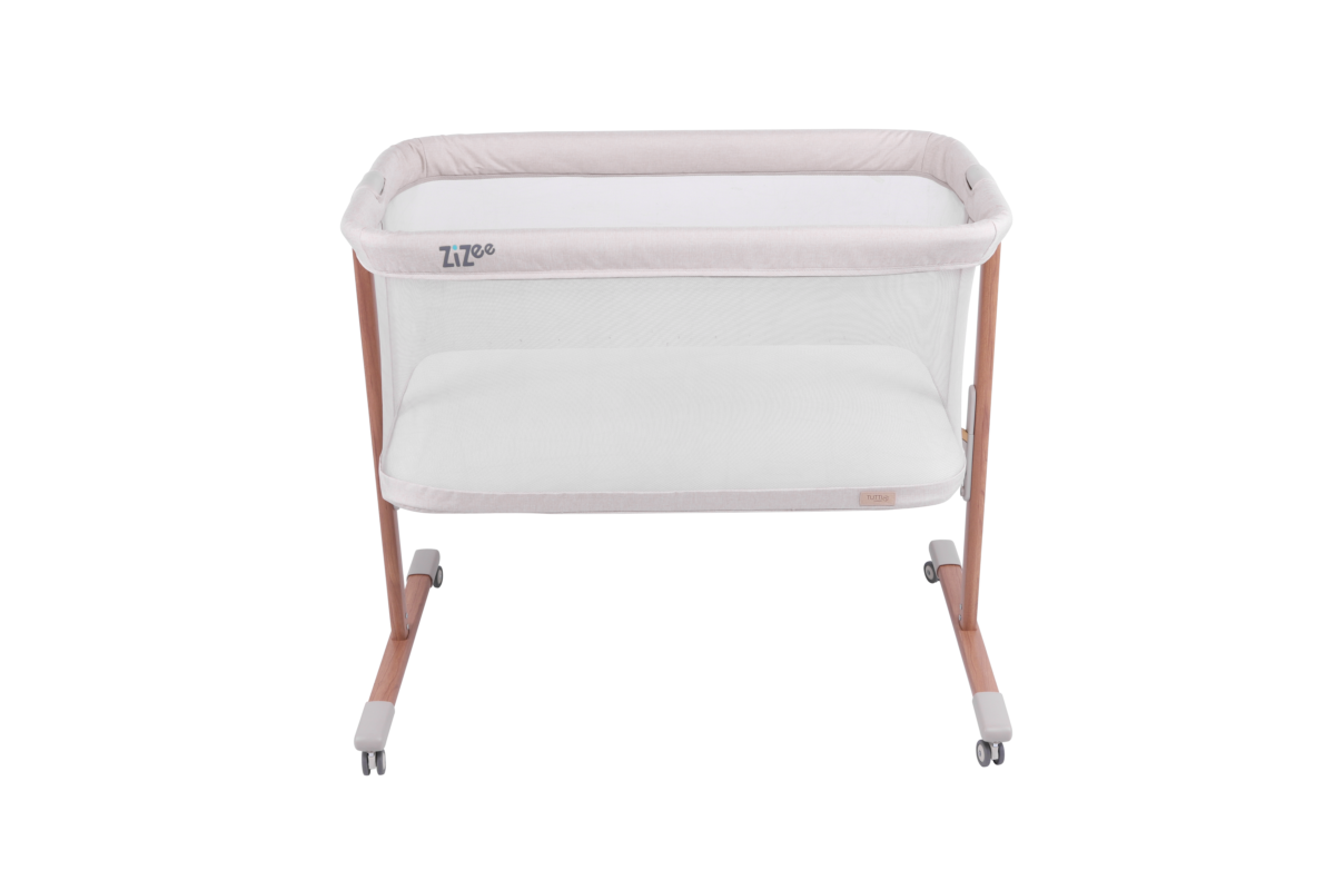 Tutti Bambini ZiZee Breathable Rocking Crib – Scandinavian Walnut & Ecru - Image 2
