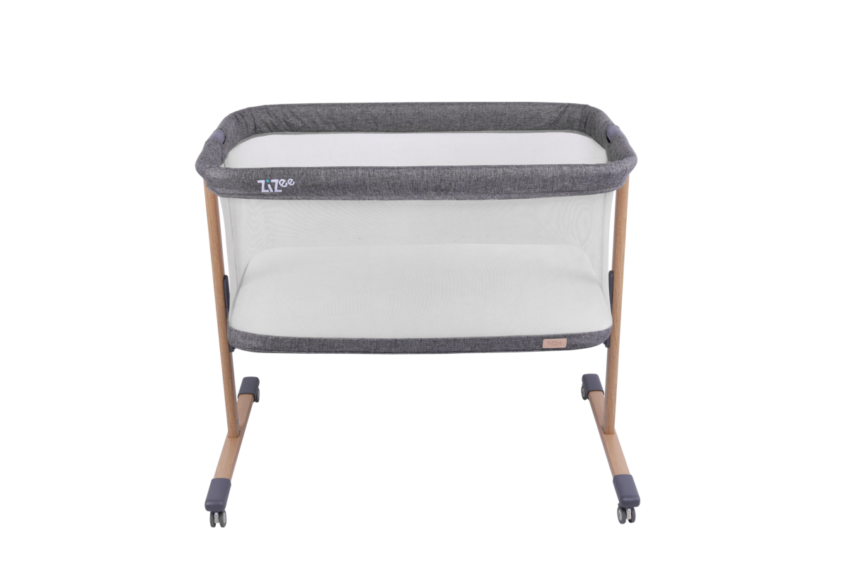 Tutti Bambini ZiZee Breathable Rocking Crib - Oak & Charcoal - Image 3