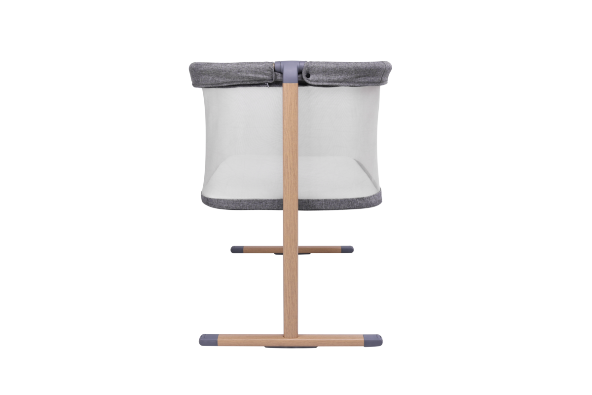 Tutti Bambini ZiZee Breathable Rocking Crib - Oak & Charcoal - Image 2