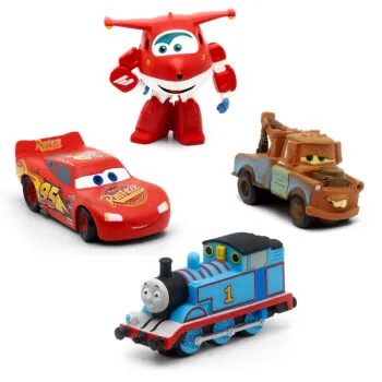 Tonies - Vehicle Character Bundle: Lightning McQueen / Thomas the Tank Engine / Super Wings / Mater