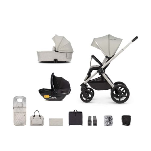 Venicci Upline 3-in-1 Travel System with Car Seat & ISOFIX Base - Moonstone