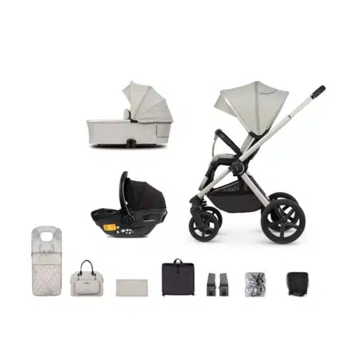 Venicci Upline 3-in-1 Travel System with Car Seat & ISOFIX Base - Moonstone
